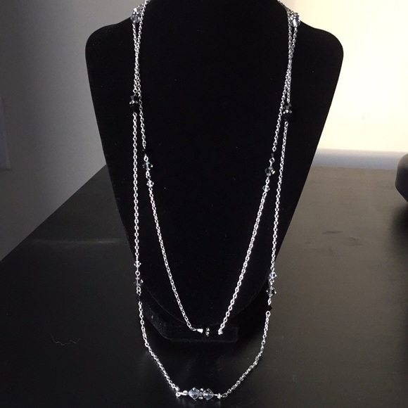 Extra Long Crystal Necklace - Picture 8 of 8
